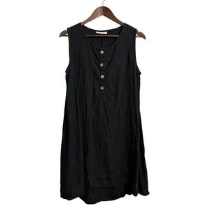 Bryn Walker linen dress women's small 8/10 beach minimalist lagenlook casual